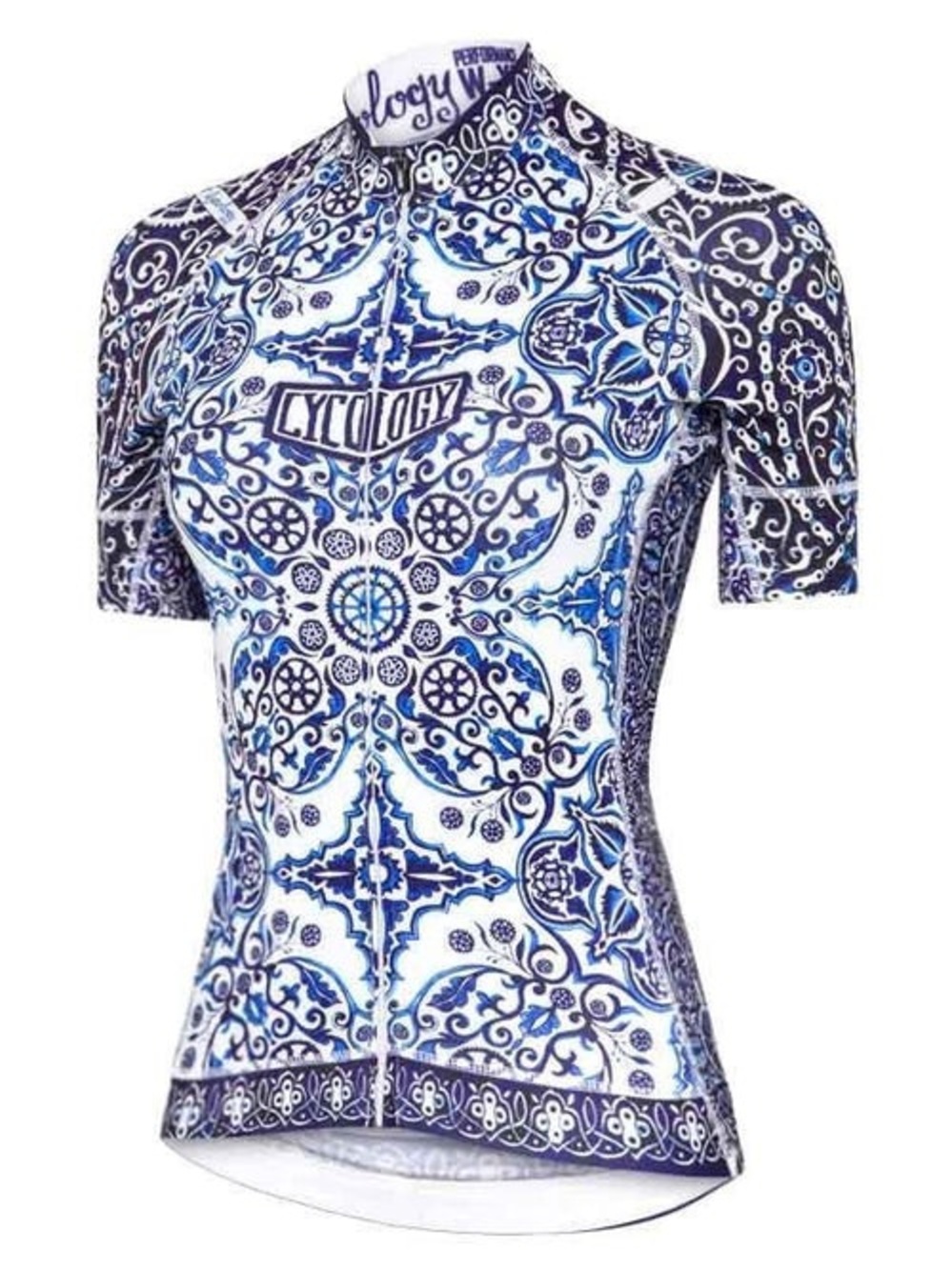 Cycology Majolica Blue Mediterranean Mosaic Cycling Jersey